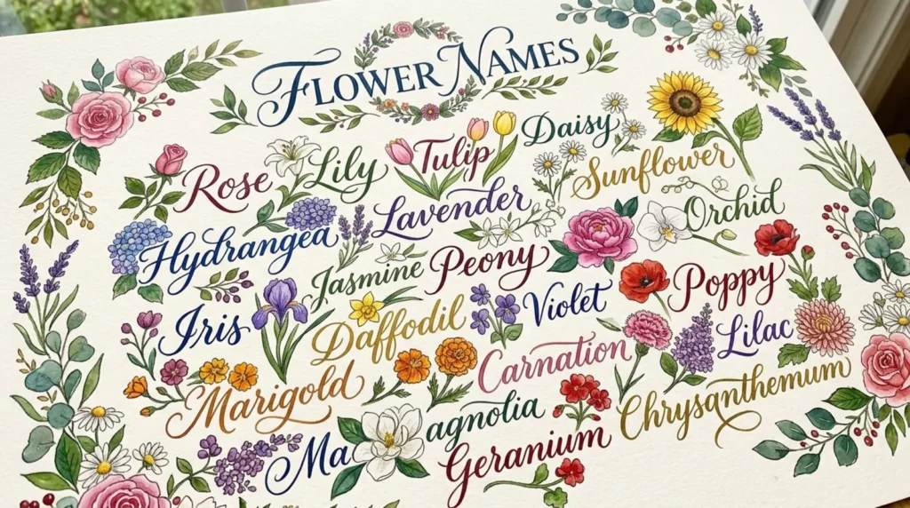 flower names