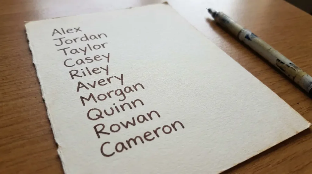 gender neutral names
