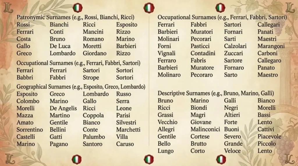 italian last names