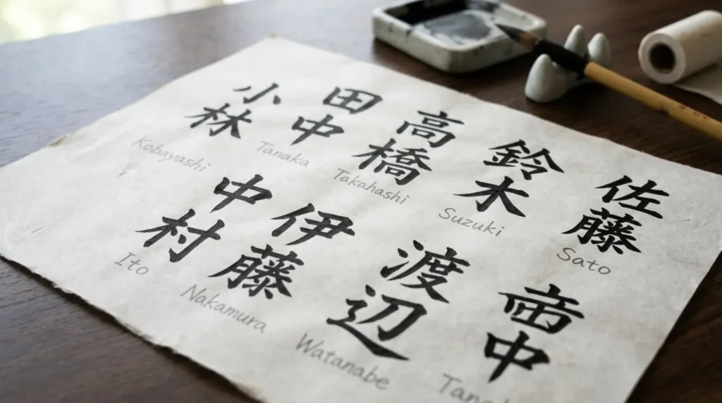 japanese last names