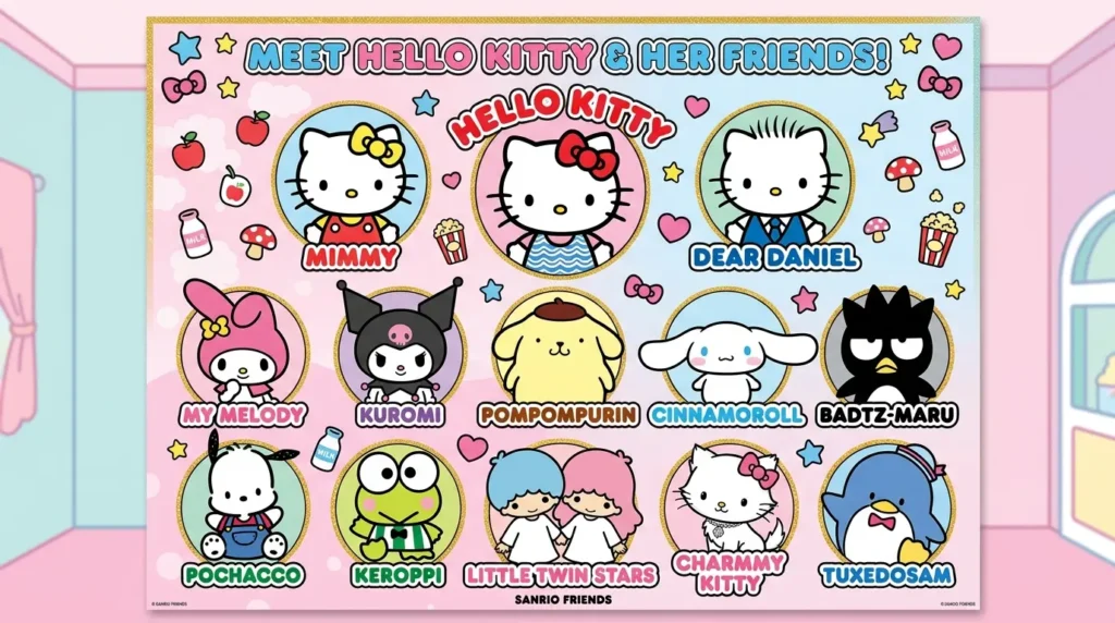 hello kitty characters names